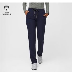 FIGS Yola Skinny Scrub Pants 2.0 navy blue small tall